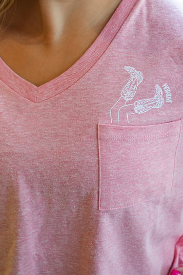 Boots in Pocket Tee